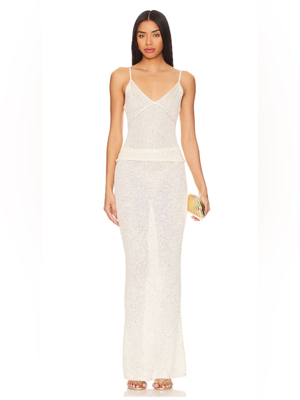 Asta Resort Carolina Set in Cream Sequin Size Medium